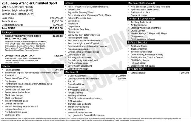 2013 Jeep Wrangler Unlimited Sport