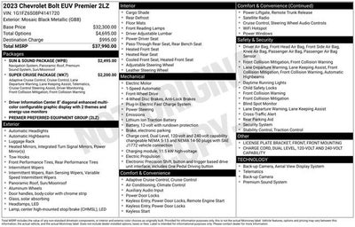2023 Chevrolet Bolt EUV Premier