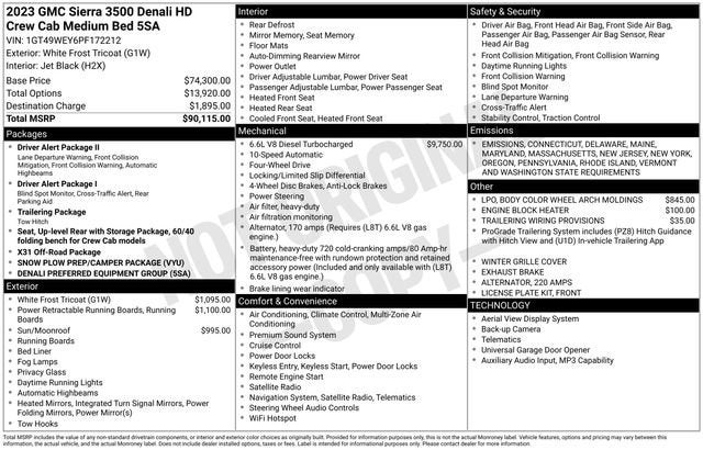 2023 GMC Sierra 3500 HD Denali