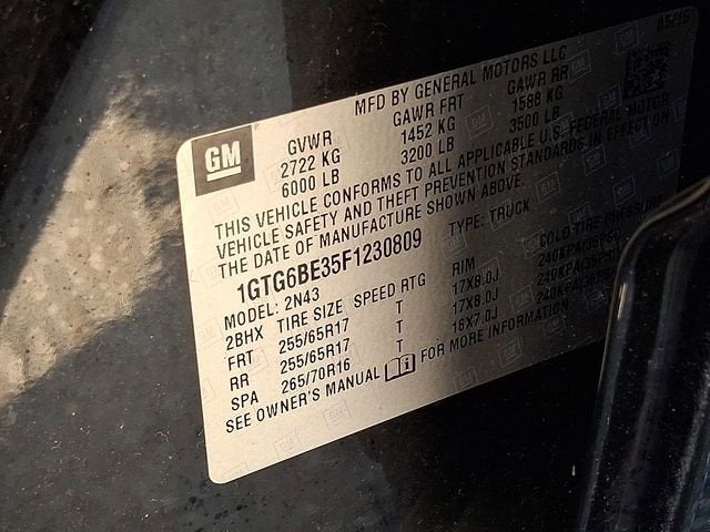 2015 GMC Canyon 4WD SLE