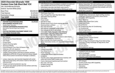 2020 Chevrolet Silverado 1500 Custom