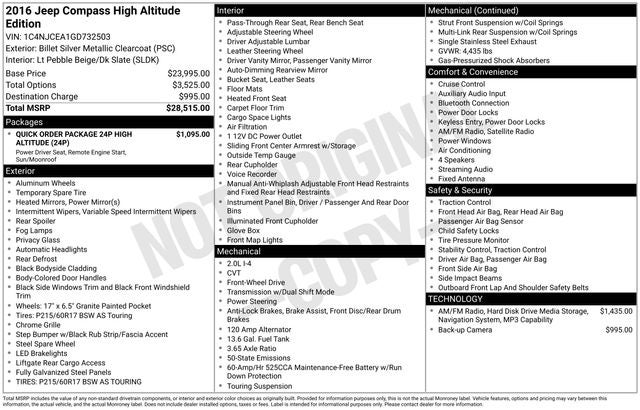 2016 Jeep Compass Latitude