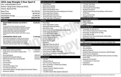 2024 Jeep Wrangler Sport S