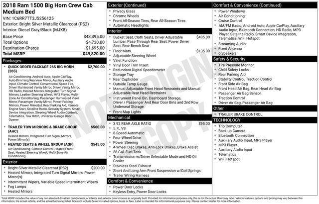 2018 RAM 1500 Big Horn