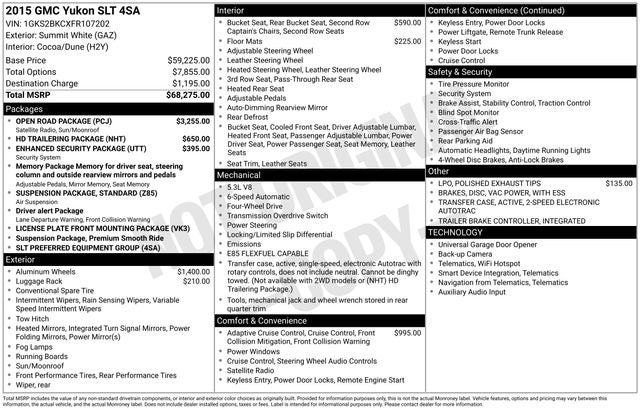 2015 GMC Yukon SLT
