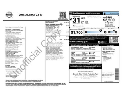 2015 Nissan Altima 2.5 S