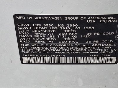 2025 Volkswagen Atlas 2.0T SEL