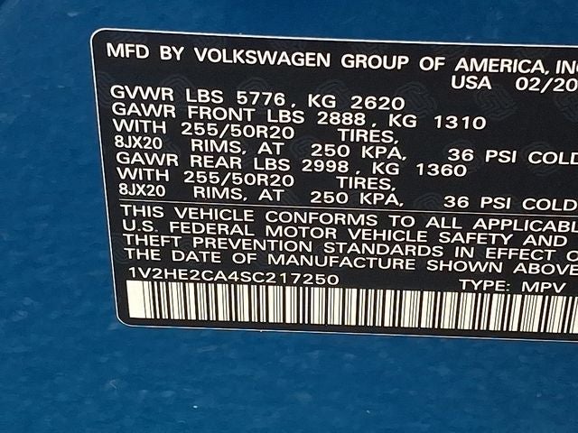 2025 Volkswagen Atlas Cross Sport 2.0T SE w/Technology