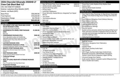 2026 Chevrolet Silverado 2500HD LT