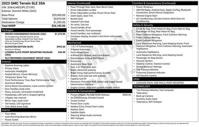 2023 GMC Terrain SLE