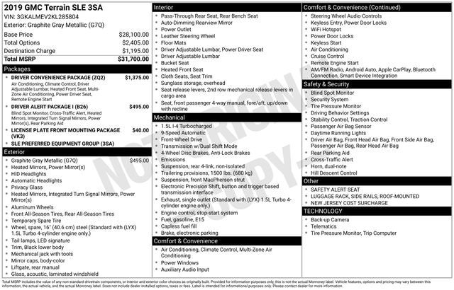 2019 GMC Terrain SLE