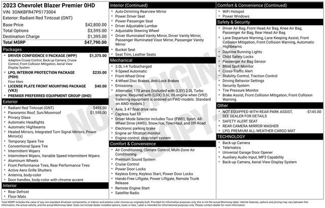 2023 Chevrolet Blazer Premier