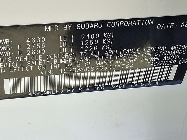 2025 Subaru Legacy Premium