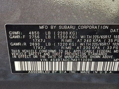 2021 Subaru Outback Premium