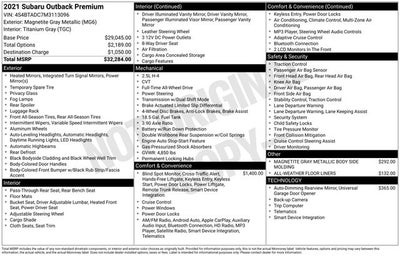 2021 Subaru Outback Premium