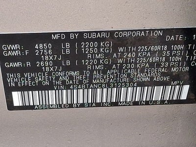 2020 Subaru Outback Limited