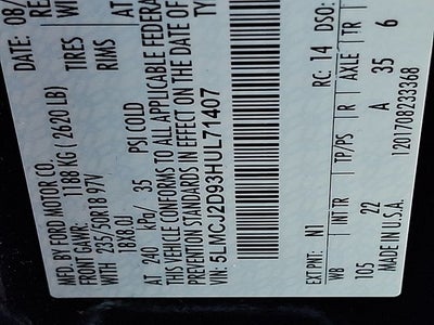 2017 Lincoln MKC Select