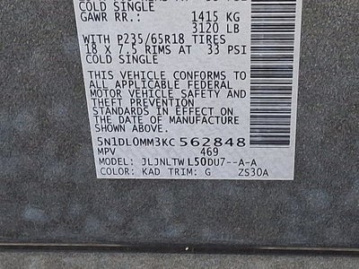 2019 INFINITI QX60 LUXE