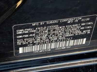 2020 Subaru Crosstrek Premium