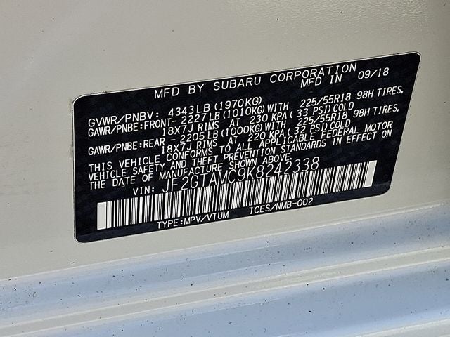 2019 Subaru Crosstrek 2.0i Limited