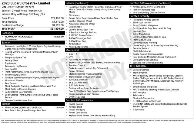 2023 Subaru Crosstrek Limited