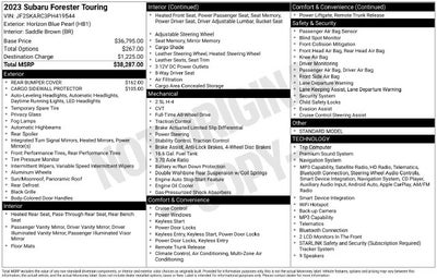 2023 Subaru Forester Touring