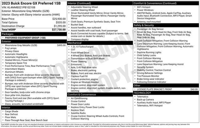 2023 Buick Encore GX Preferred