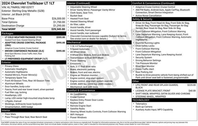 2024 Chevrolet TrailBlazer LT