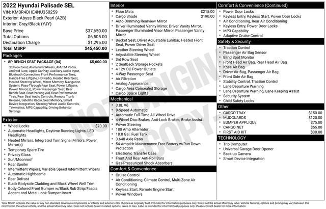 2022 Hyundai Palisade SEL