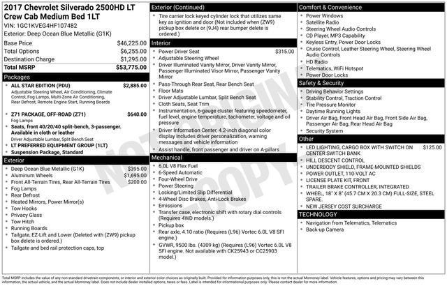2017 Chevrolet Silverado 2500 HD LT