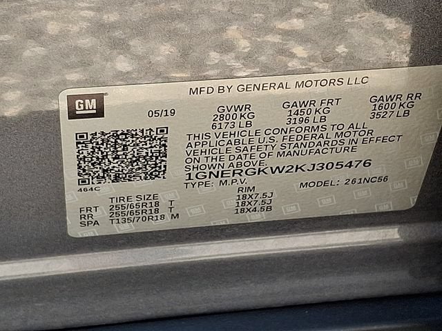 2019 Chevrolet Traverse LT Cloth
