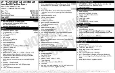 2017 GMC Canyon 2WD SLE