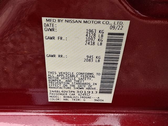 2023 Nissan Altima SV FWD