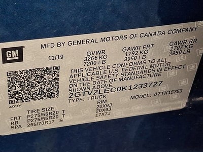 2019 GMC Sierra 1500 Limited 4WD Double Cab