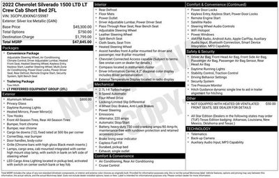 2022 Chevrolet Silverado 1500 LTD LT (2FL)