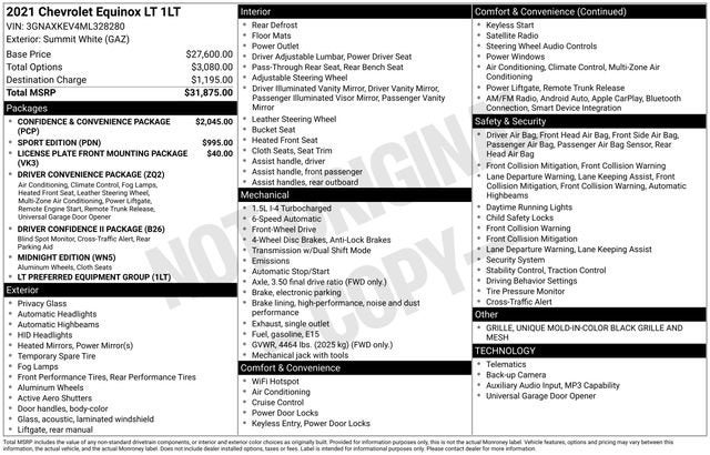2021 Chevrolet Equinox LT