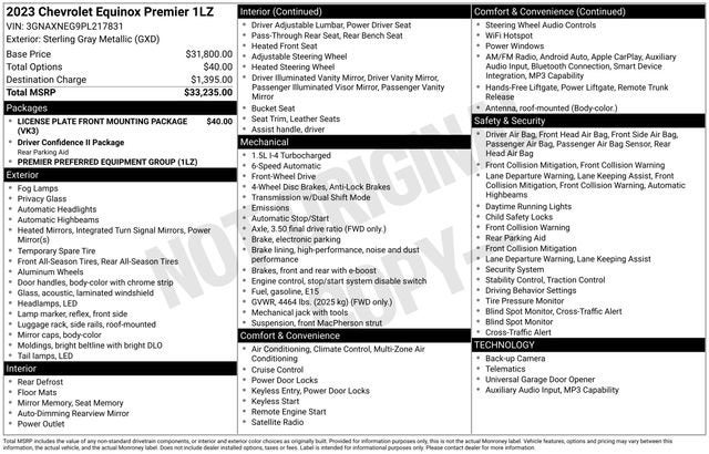 2023 Chevrolet Equinox Premier