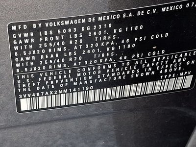 2022 Volkswagen Tiguan 2.0T SEL R-Line