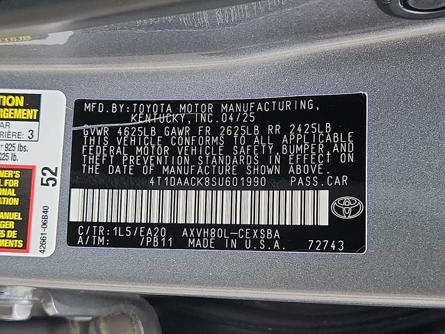2025 Toyota Camry SE