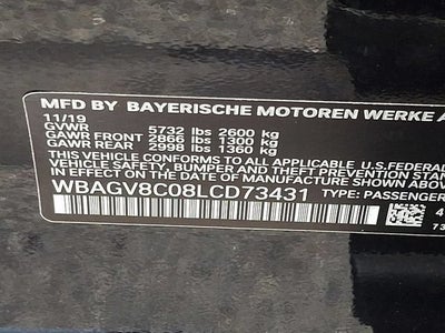 2020 BMW M850i Gtan Coupe xDrive
